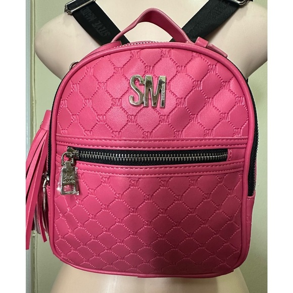 NWOT Steve Madden  Pink Quilted Women's Backpack - Picture 2 of 14
